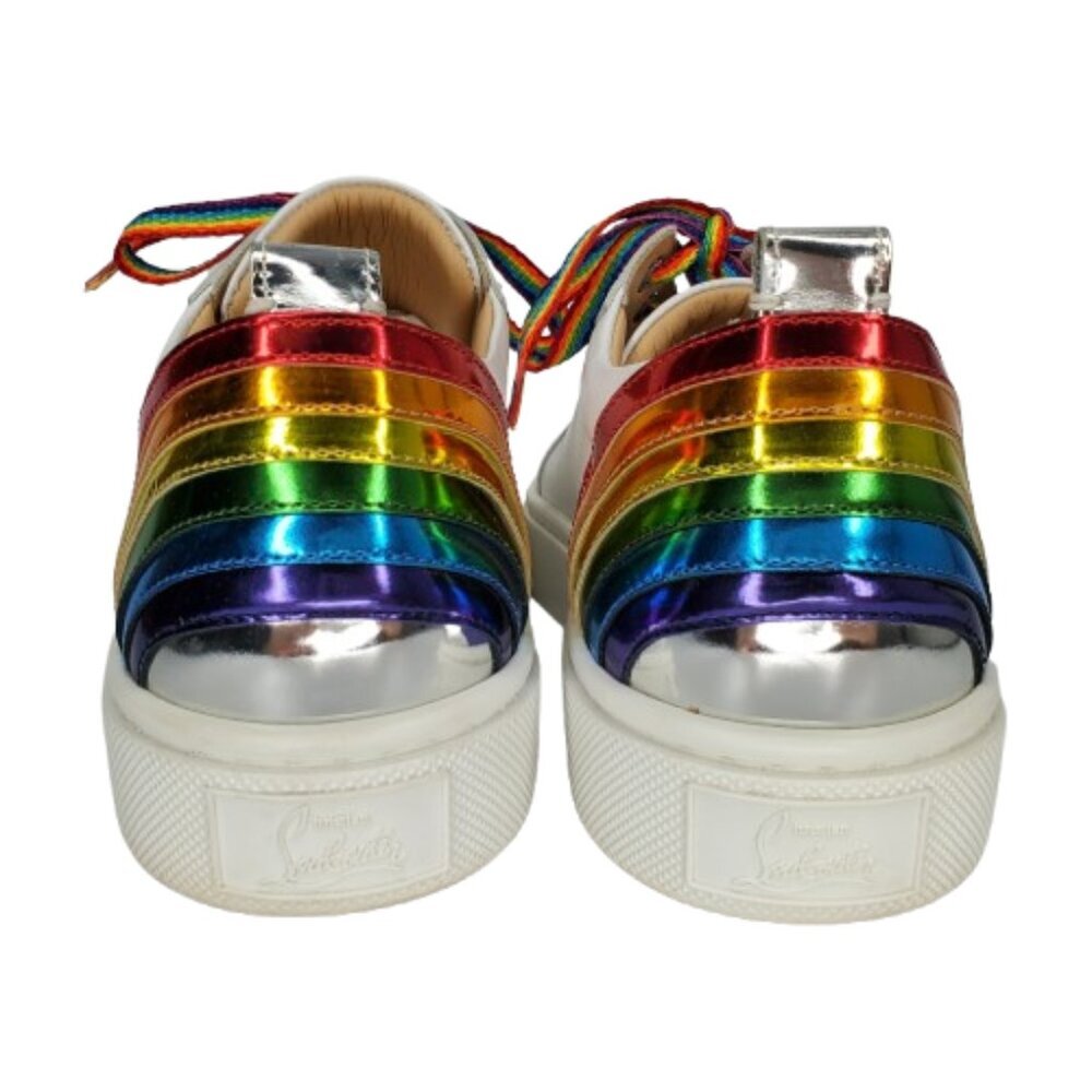 Christian Louboutin Arkenspeed Rainbow Leather Sneakers - Picture 5 of 10